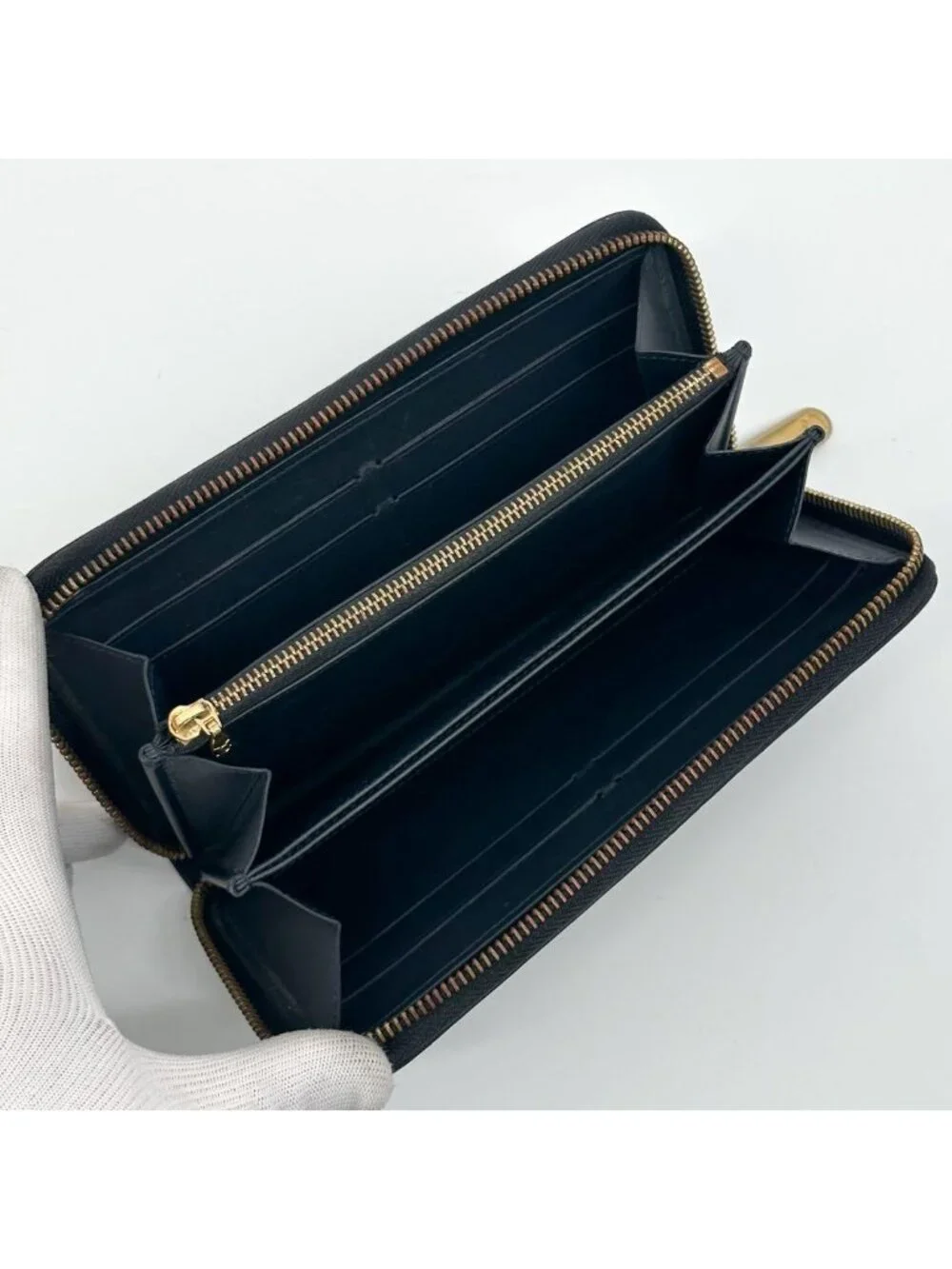 Louis Vuitton Zippy Wallet Black Vernis Round